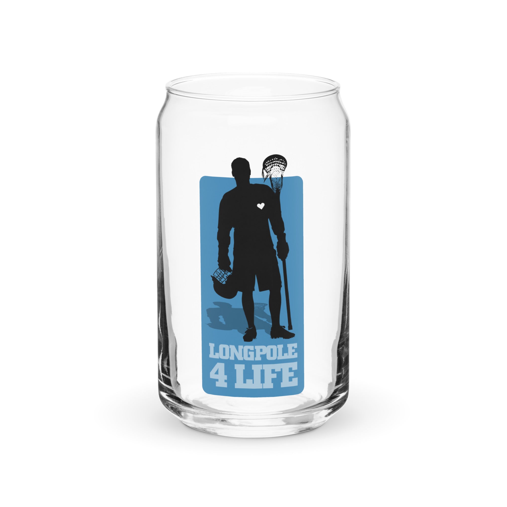 "Longpole 4 Life" Can-shaped glass