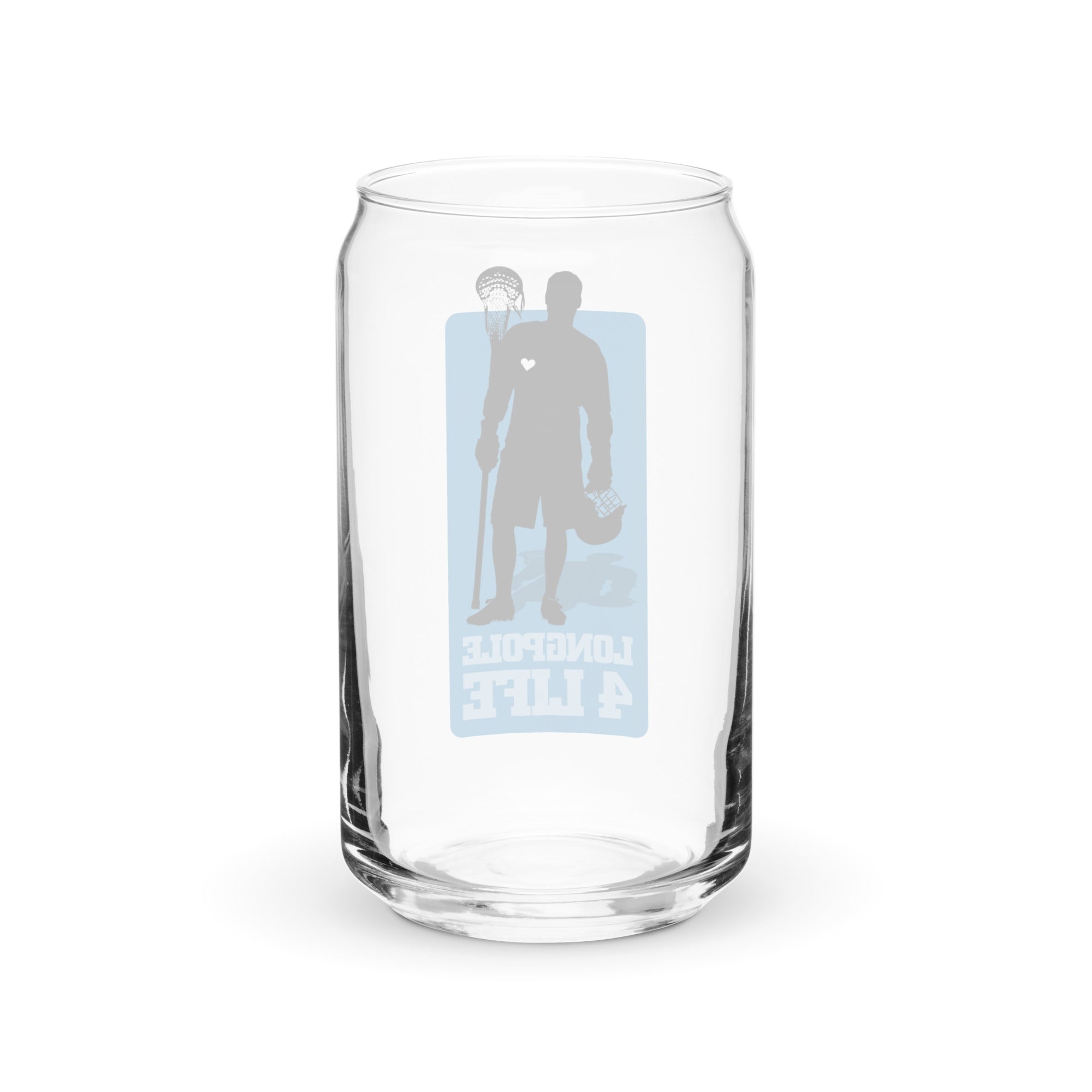 &quot;Longpole 4 Life&quot; Can-shaped glass