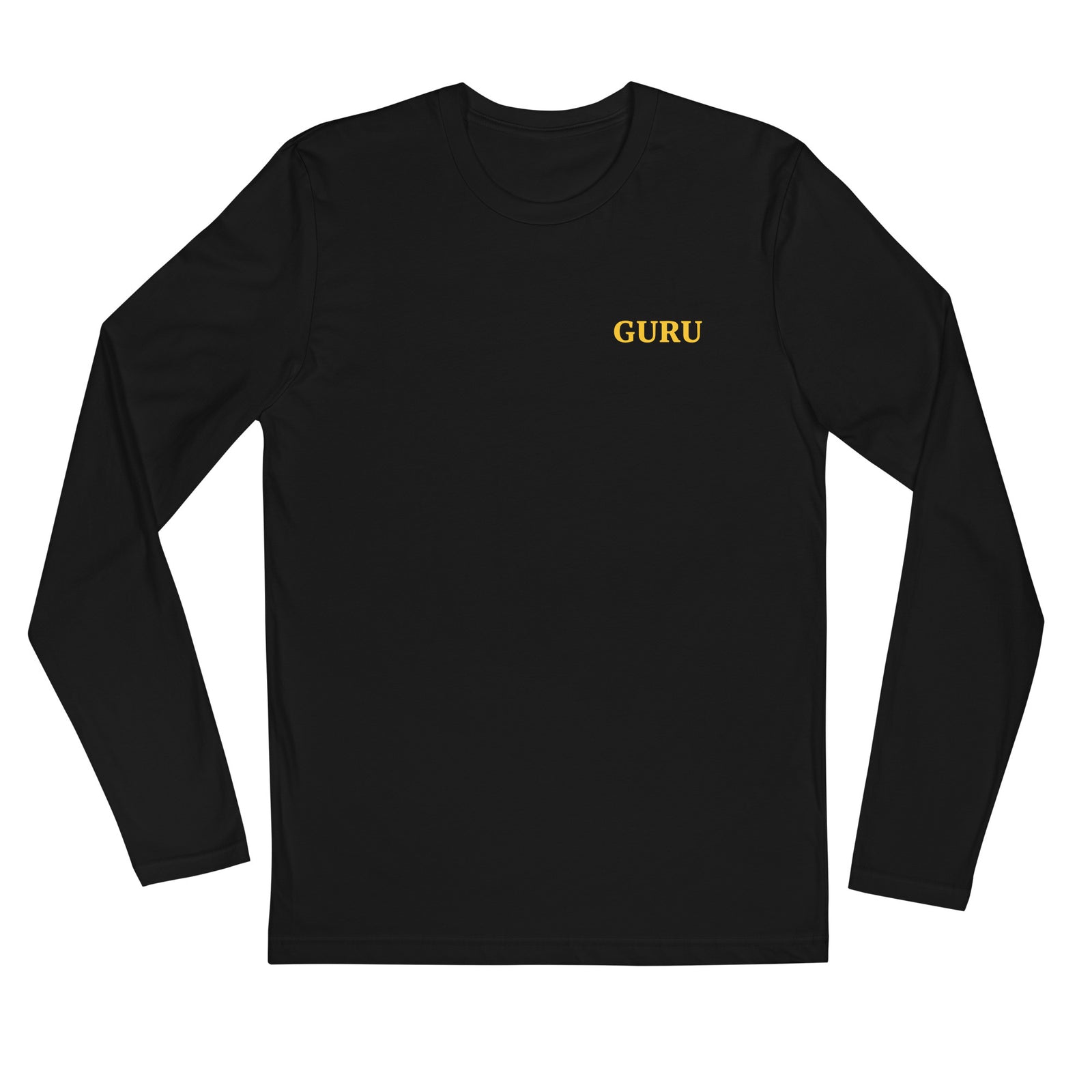 Yellow GURU Long Sleeve Fitted Crew