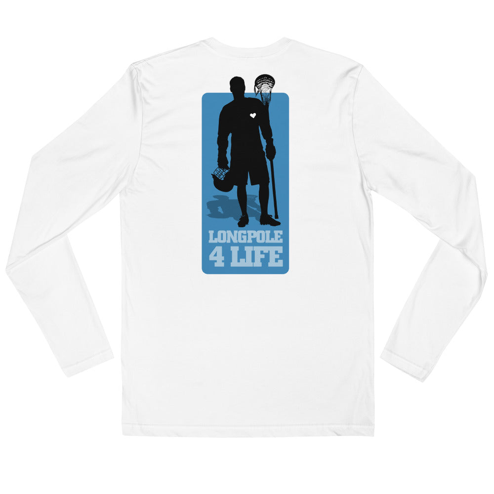 &quot;Longpole 4 Life&quot; Long Sleeve Fitted Crew