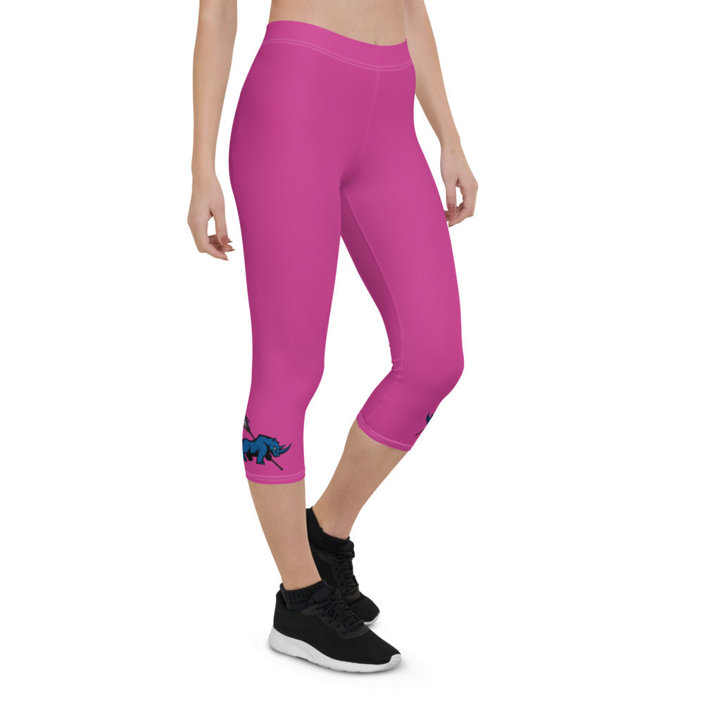 &quot;Lax Unicorn&quot; Capri Leggings