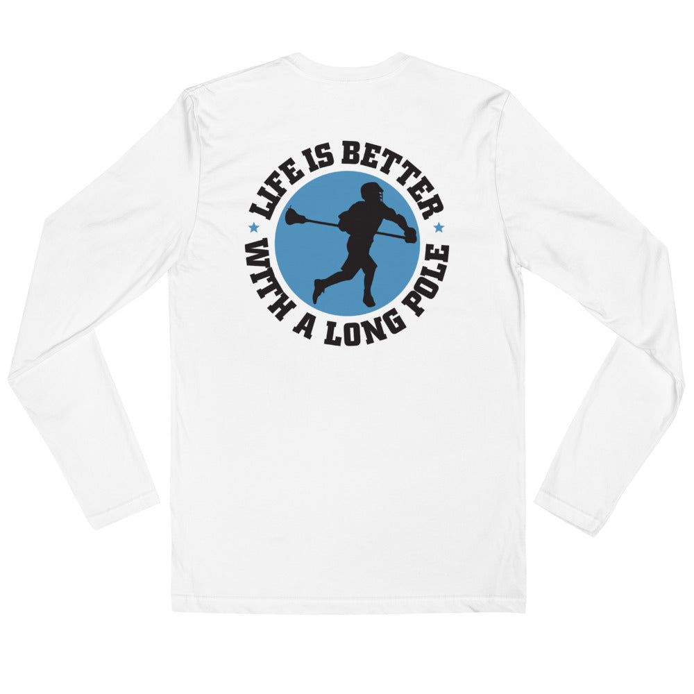 &quot;Original Longpole Life&quot; Long Sleeve Fitted Crew