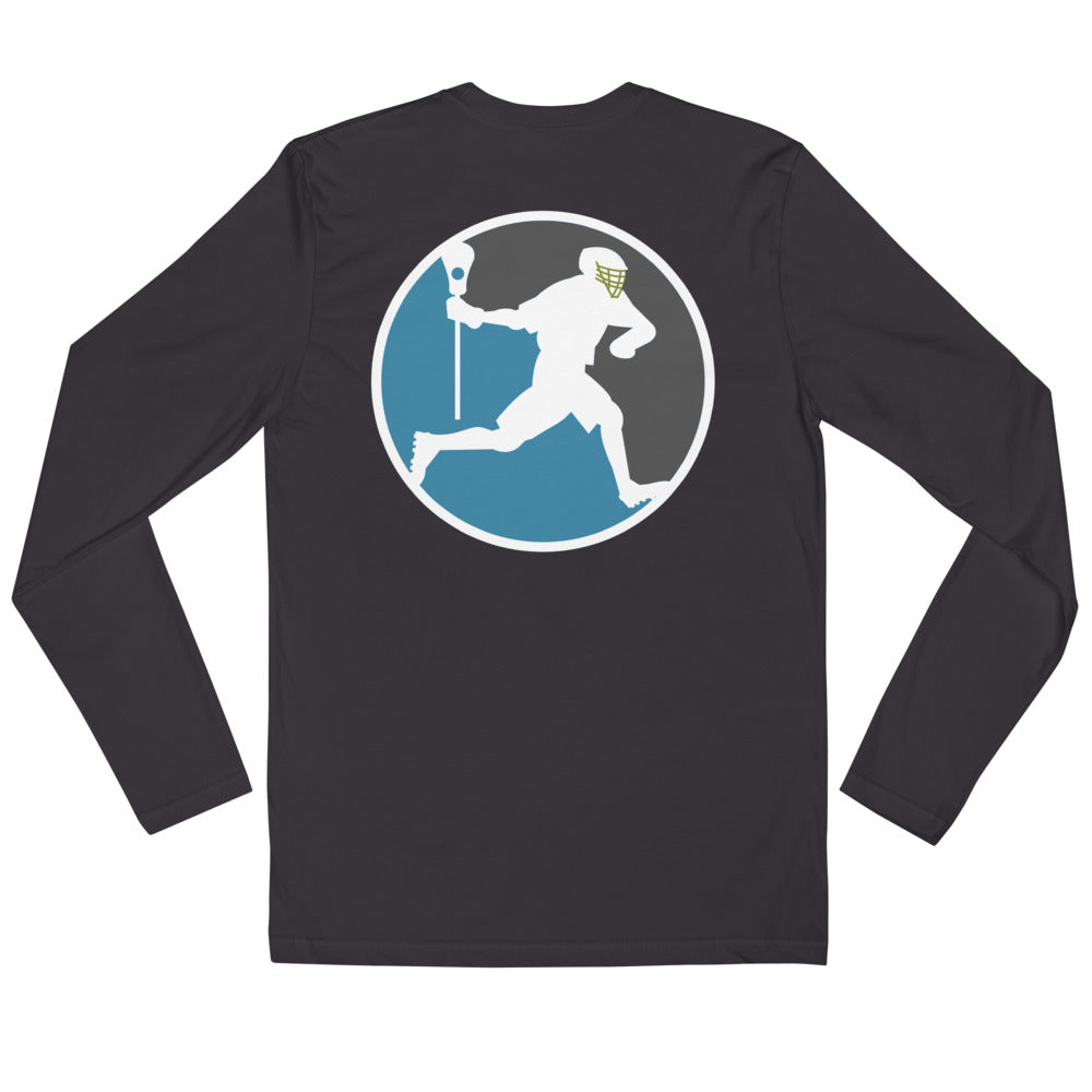 &quot;Lax Attack&quot; Long Sleeve Fitted Crew