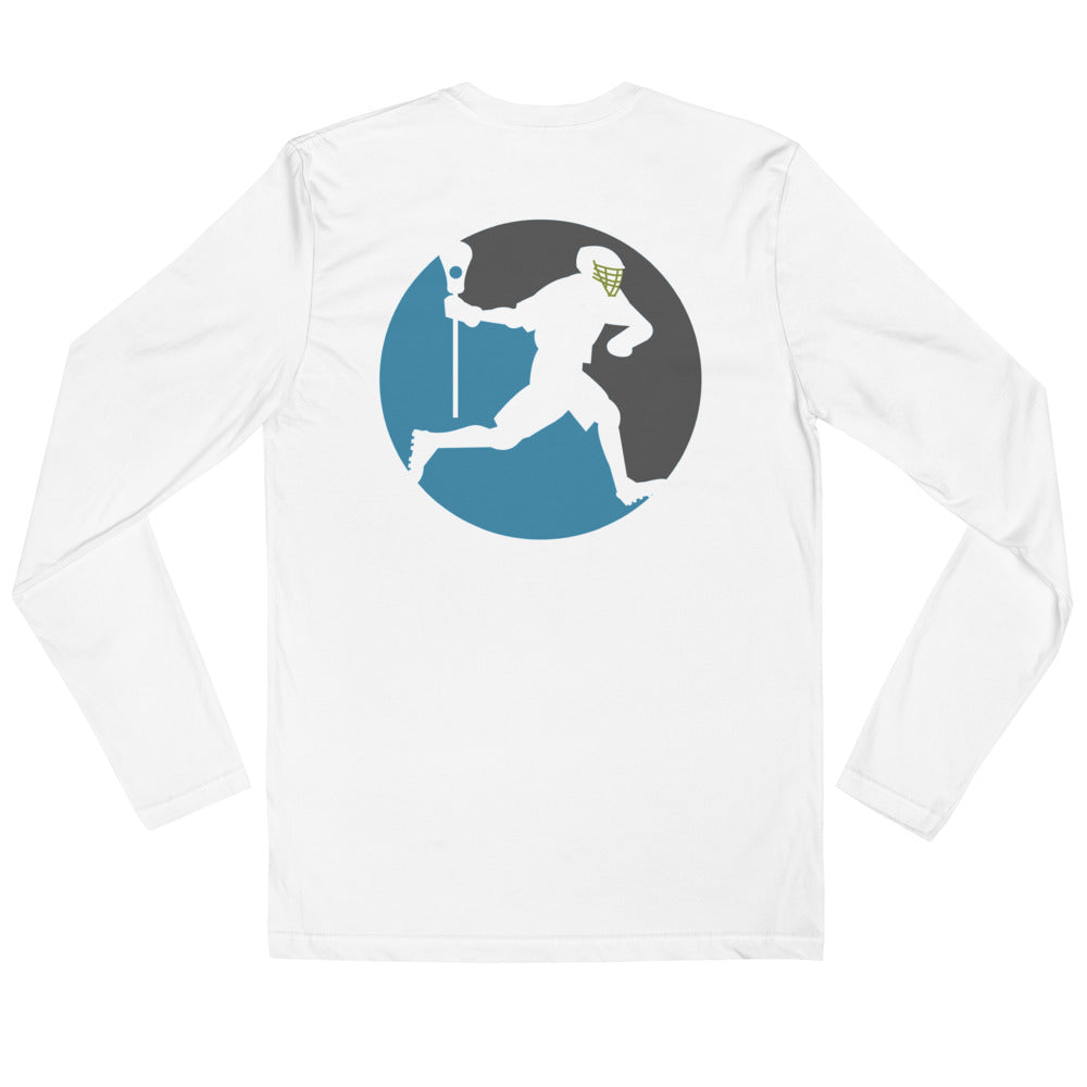 &quot;Lax Attack&quot; Long Sleeve Fitted Crew