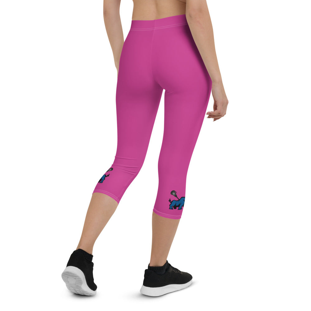 &quot;Lax Unicorn&quot; Capri Leggings