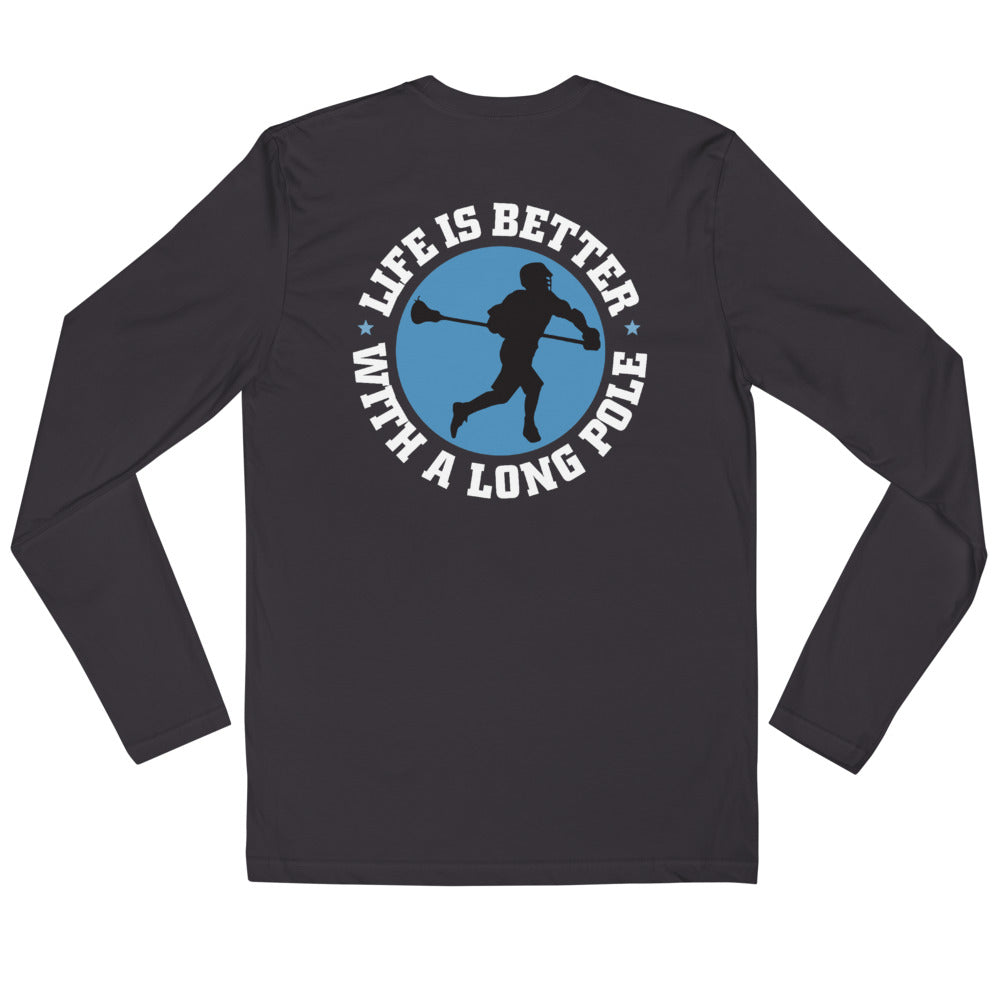 &quot;Original Longpole Life&quot; Long Sleeve Fitted Crew